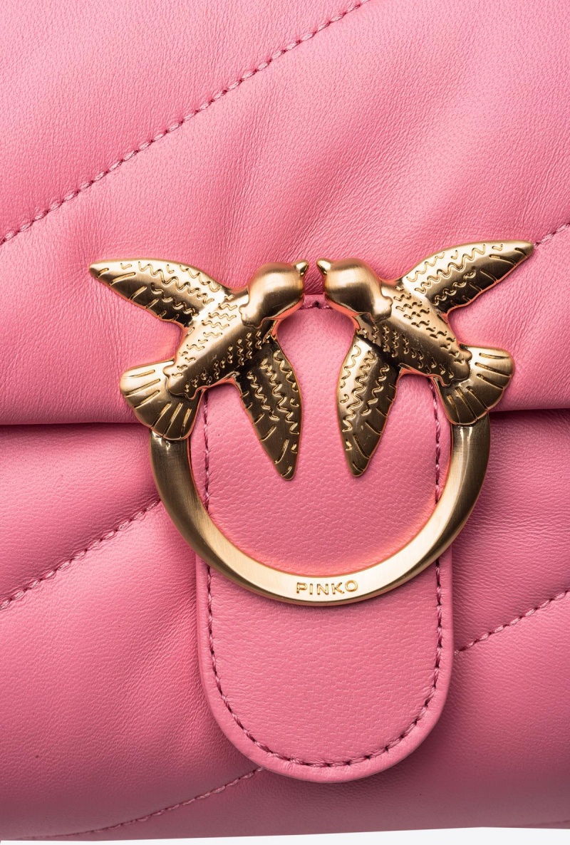 PEONY-BRUSHED GOLD Pinko Galleria Classic Love Bag Puff | AMYDF95400