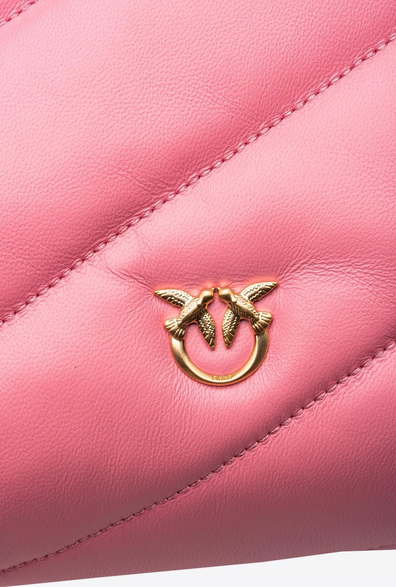 PEONY-BRUSHED GOLD Pinko Galleria Classic Love Bag Puff | AMYDF95400