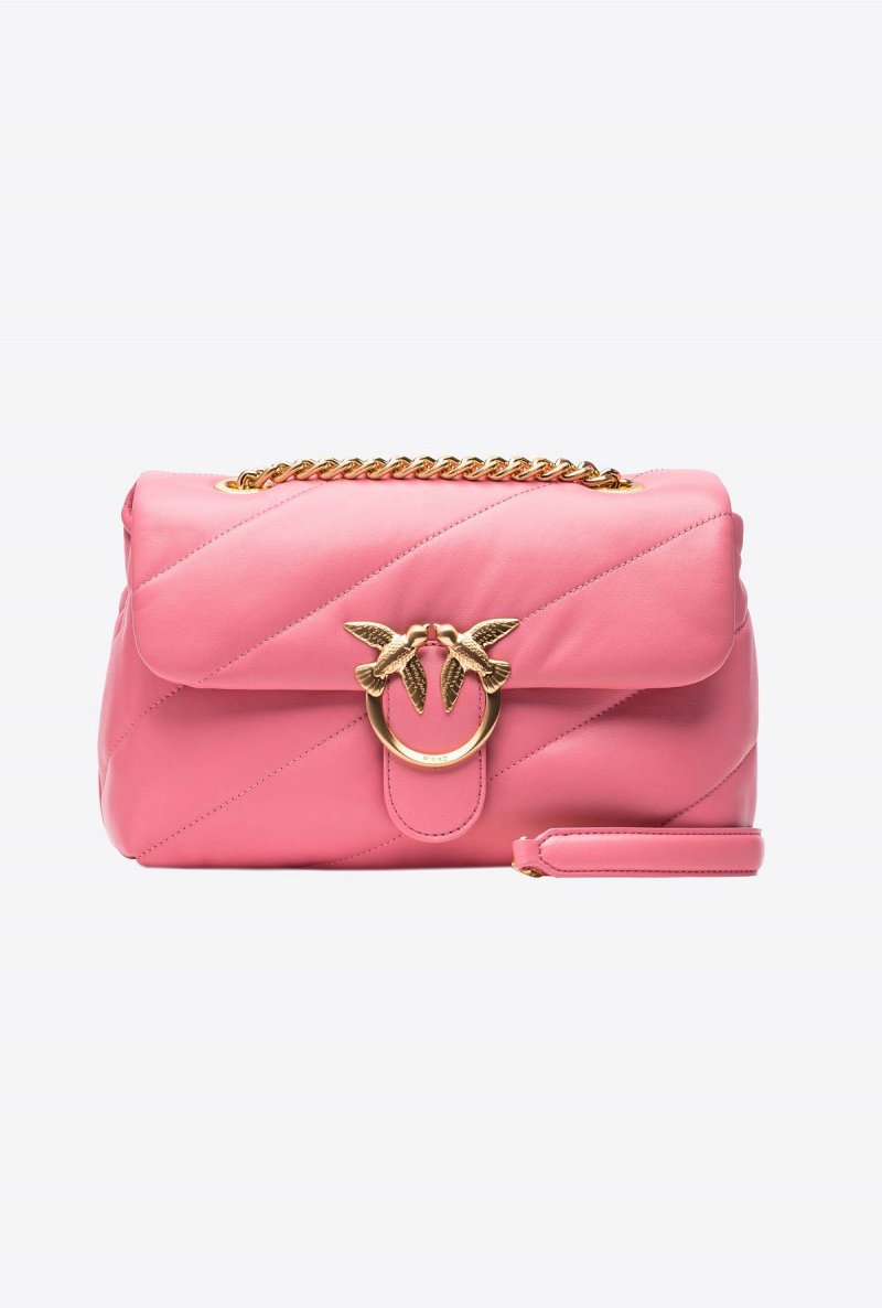 PEONY-BRUSHED GOLD Pinko Galleria Classic Love Bag Puff | AMYDF95400