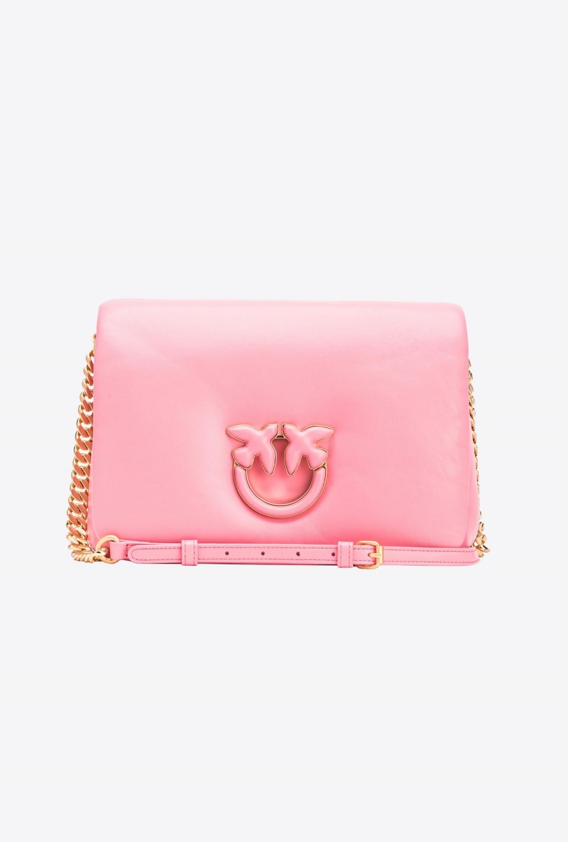 PEONY-BRUSHED GOLD Pinko Galleria Classic Love Bag Click Puff | MYJBT32897