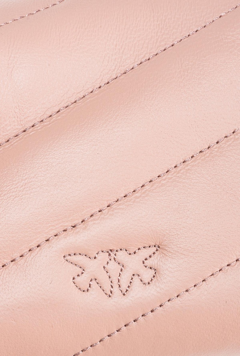 PINK/DUSTY PINK-ANTIQUE GOLD Pinko Baby Love Bag Puff Maxi Quilt | AMYDF48028