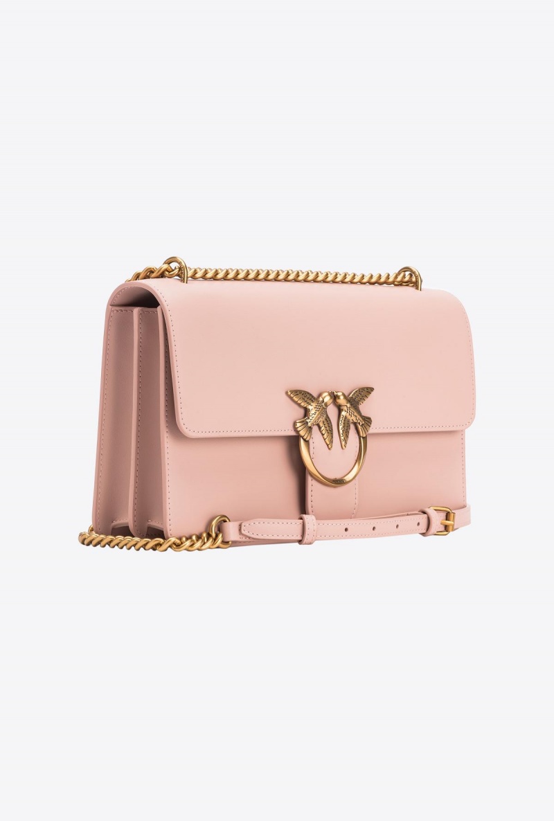 PINK/DUSTY PINK-ANTIQUE GOLD Pinko Classic Love Bag One Simply | GMYUC39513