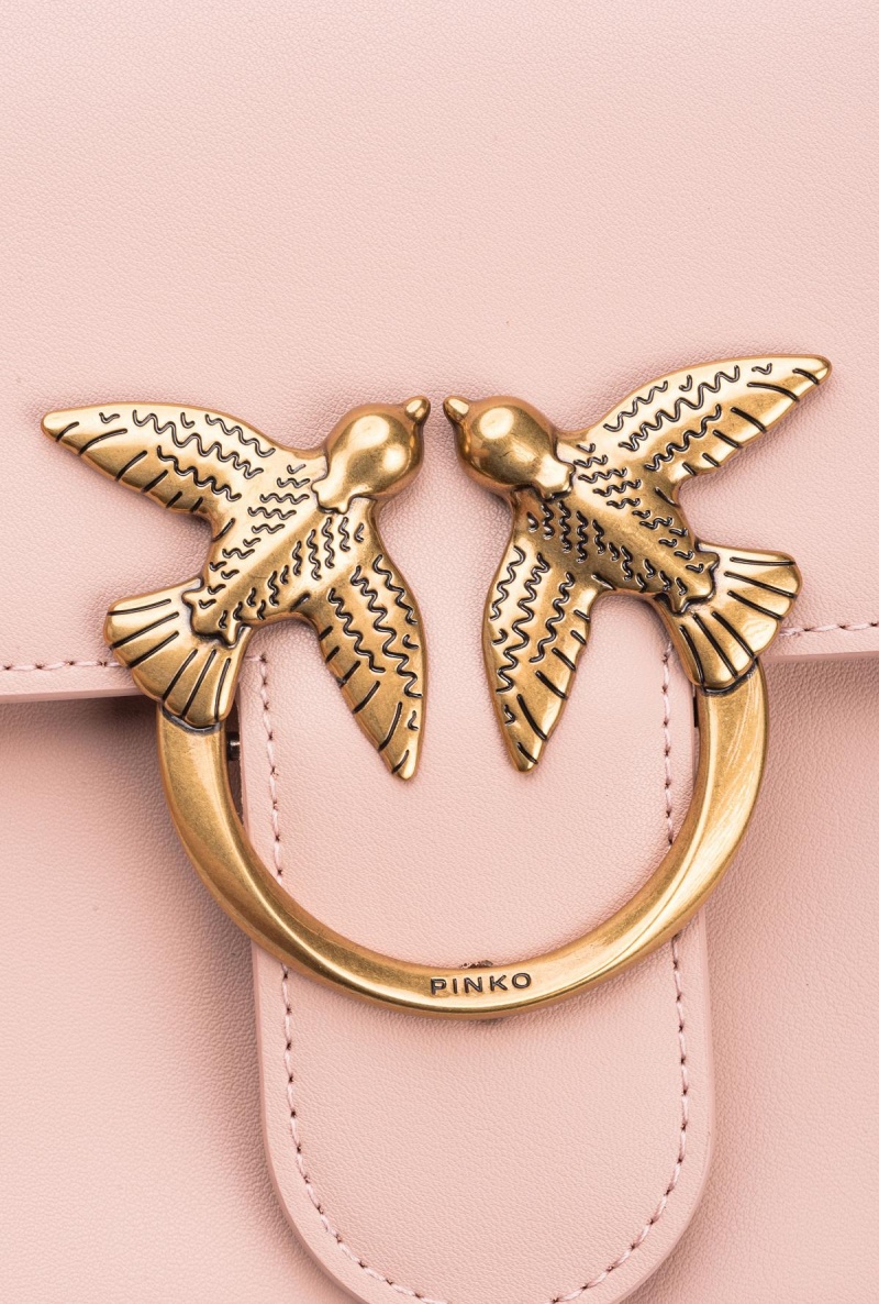 PINK/DUSTY PINK-ANTIQUE GOLD Pinko Classic Love Bag One Simply | GMYUC39513