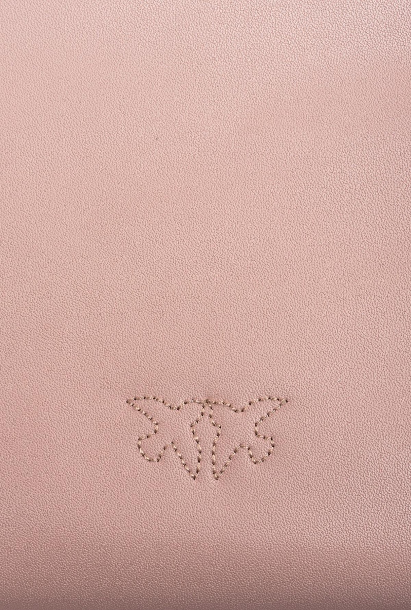 PINK/DUSTY PINK-ANTIQUE GOLD Pinko Classic Flat Love Bag Simply | AMYWC92752