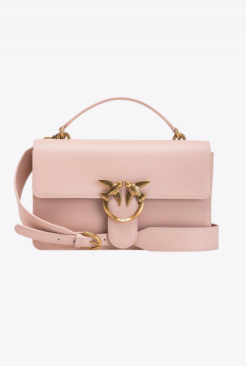PINK/DUSTY PINK-ANTIQUE GOLD Pinko Classic Love Bag One Light | GMYUC44998