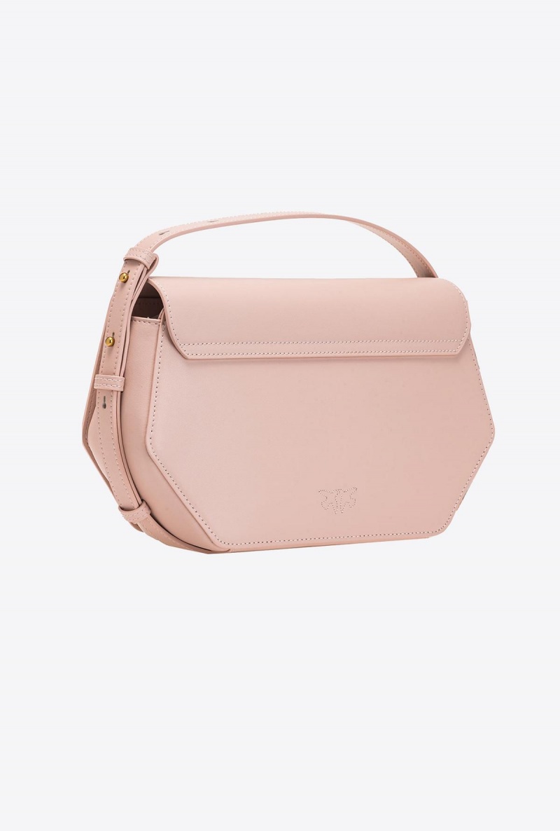 PINK/DUSTY PINK-ANTIQUE GOLD Pinko Classic Love Bag Click Hexagon Simply | GMYEC66512