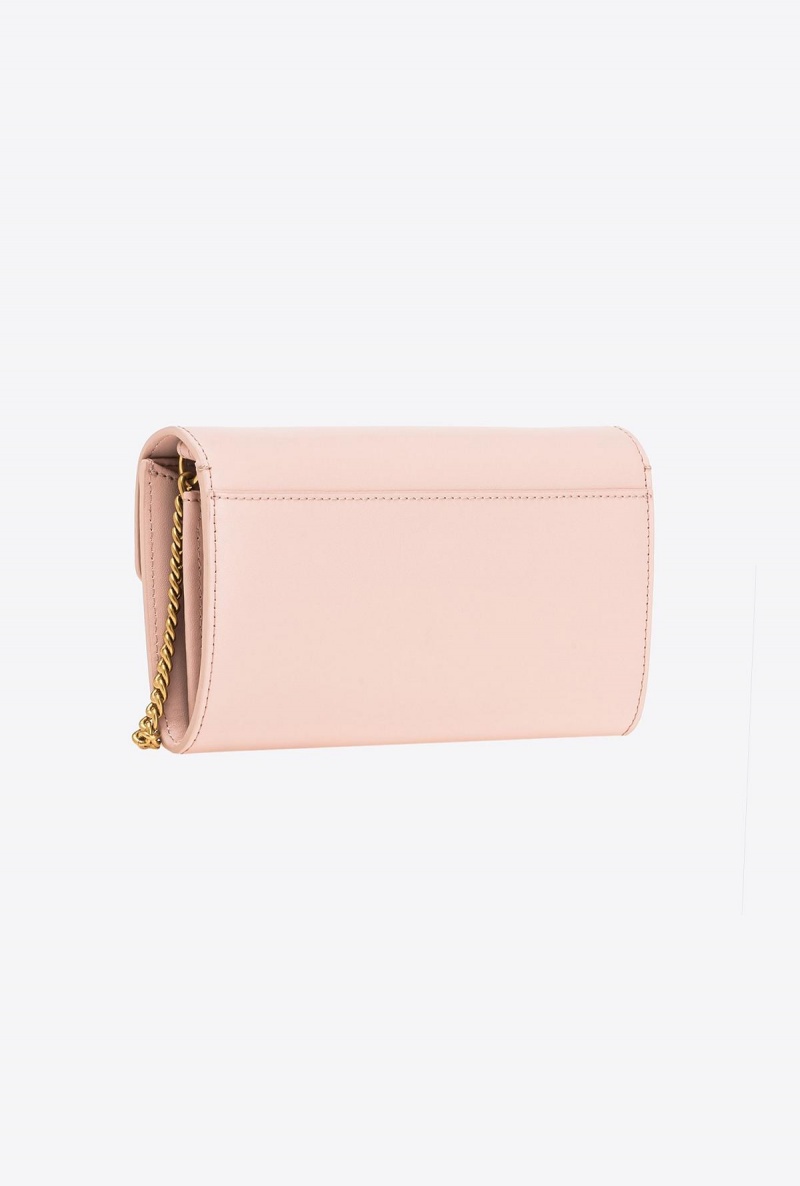 PINK/DUSTY PINK-ANTIQUE GOLD Pinko Love Bag One Wallet Simply | MYJBT21779