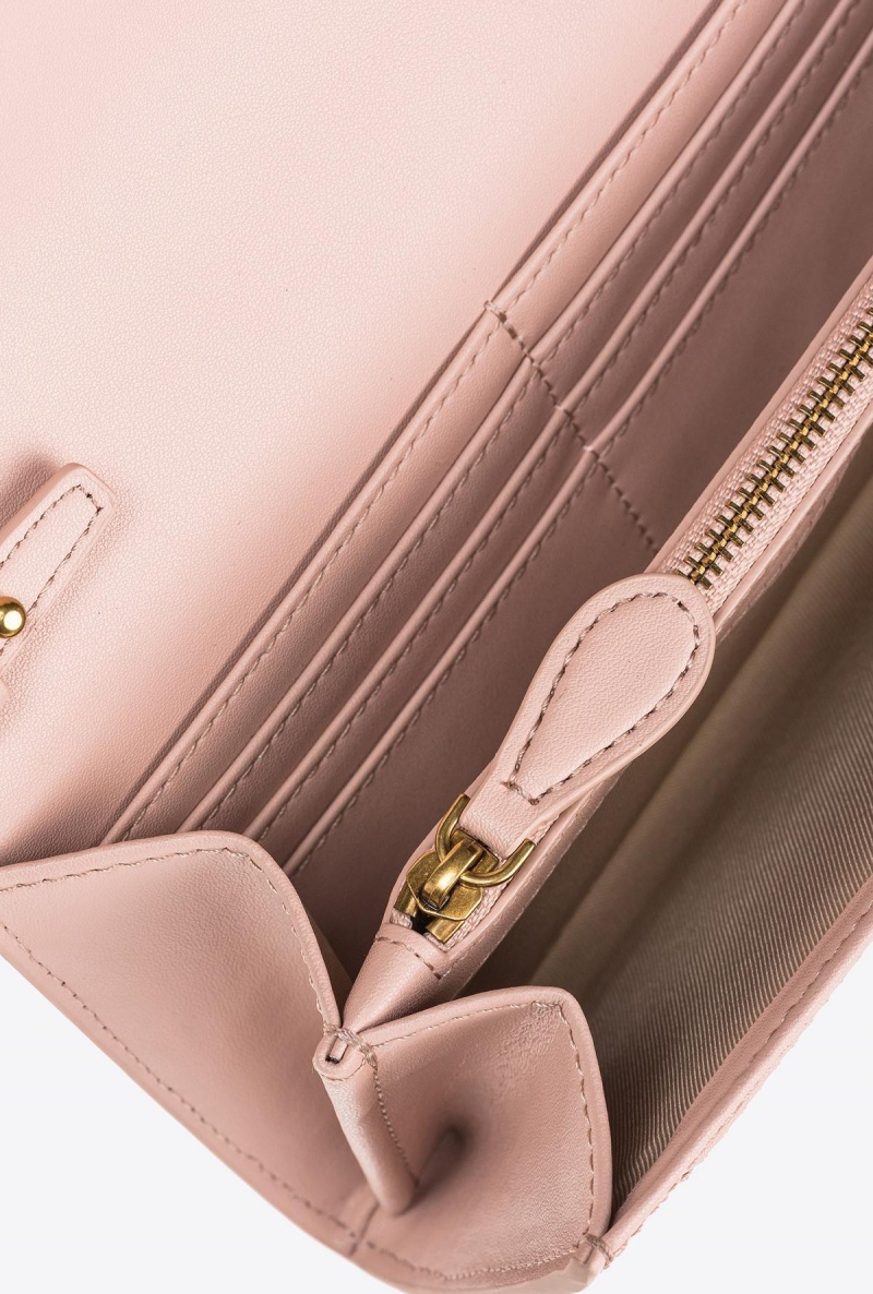 PINK/DUSTY PINK-ANTIQUE GOLD Pinko Love Bag One Wallet Simply | MYJBT21779