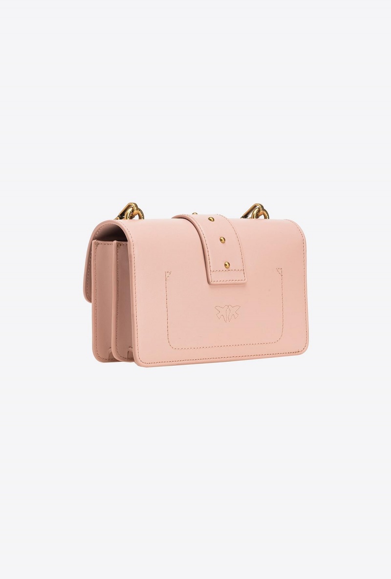 PINK/DUSTY PINK-ANTIQUE GOLD Pinko Mini Love Bag One Simply | EMYHC33665