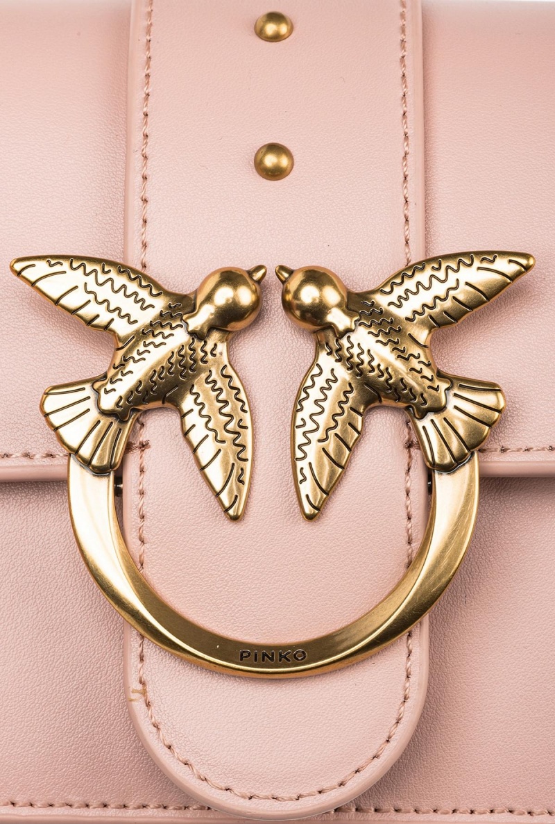 PINK/DUSTY PINK-ANTIQUE GOLD Pinko Mini Love Bag One Simply | EMYHC33665