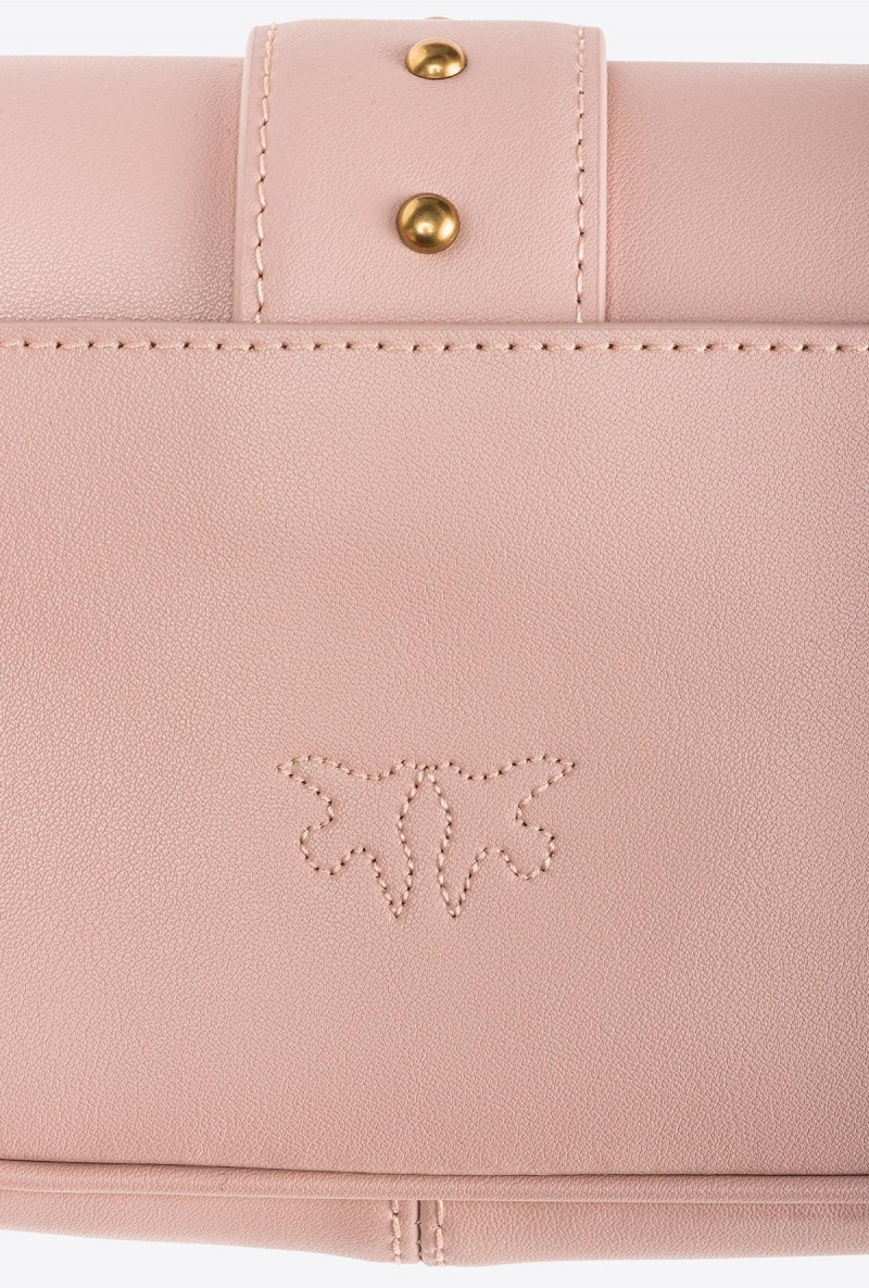 PINK/DUSTY PINK-ANTIQUE GOLD Pinko Pocket Love Bag One Simply | ZMYMJ82542