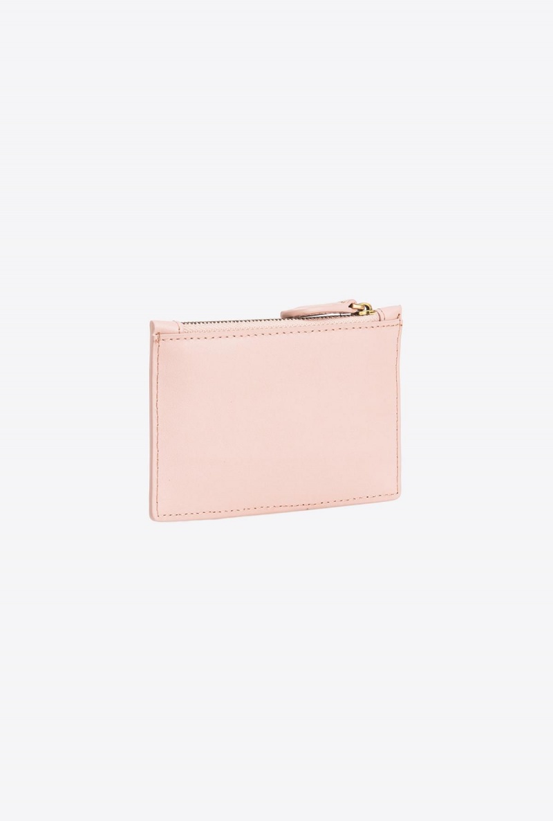 PINK/DUSTY PINK-ANTIQUE GOLD Pinko Zipped card holder | MYJVR64674