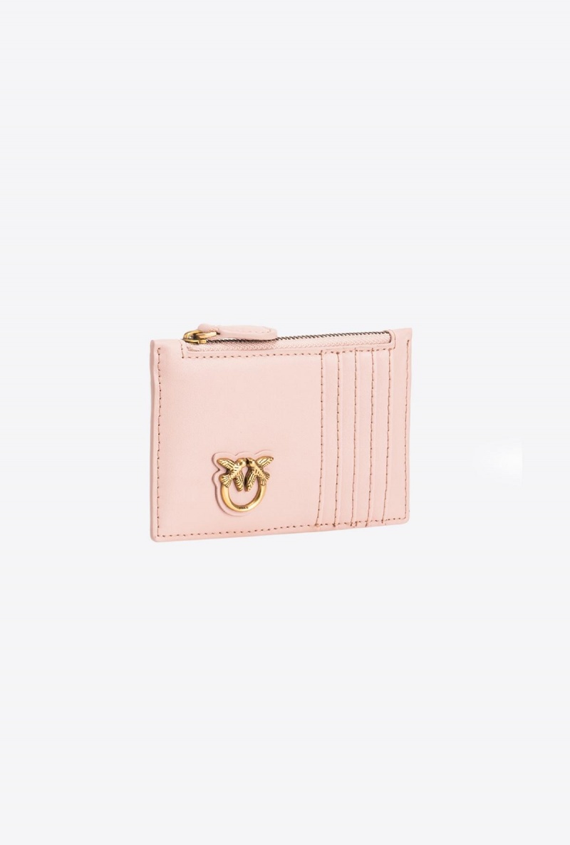 PINK/DUSTY PINK-ANTIQUE GOLD Pinko Zipped card holder | MYJVR64674