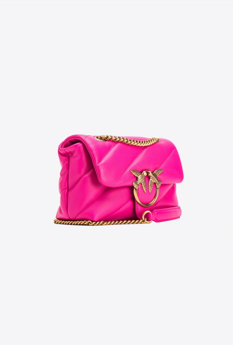 PINKO PINK-ANTIQUE GOLD Pinko Mini Love Bag Puff Maxi Quilt | DMYKV81787