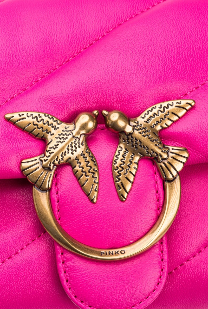 PINKO PINK-ANTIQUE GOLD Pinko Mini Love Bag Puff Maxi Quilt | DMYKV81787