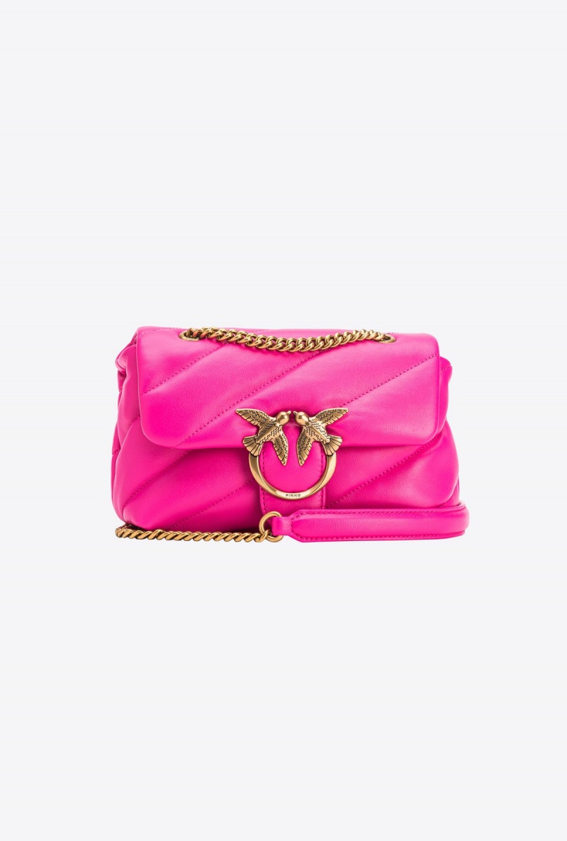 PINKO PINK-ANTIQUE GOLD Pinko Mini Love Bag Puff Maxi Quilt | DMYKV81787