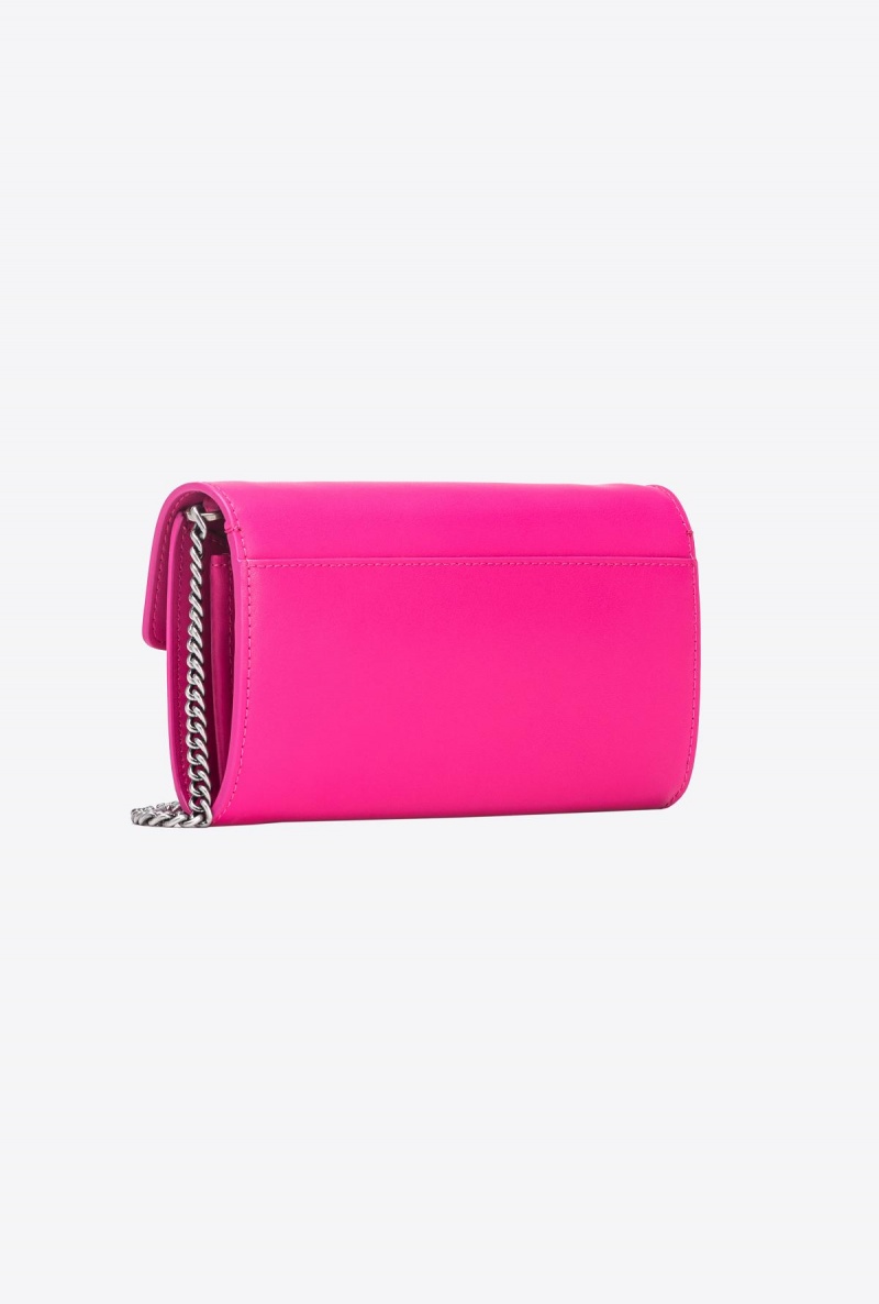 PINKO PINK-OLD SILVER Pinko Love Bag One Wallet with rhinestones | MYJZR20637