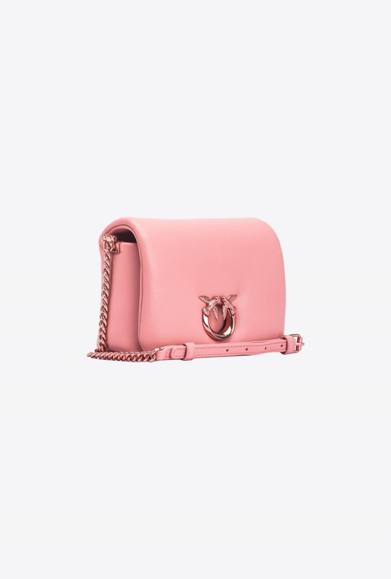 PINK-PINKISH BEIGE-BLOCK COLOUR Pinko Galleria nappa leather Baby Love Bag Click Puff | LMYTR58910
