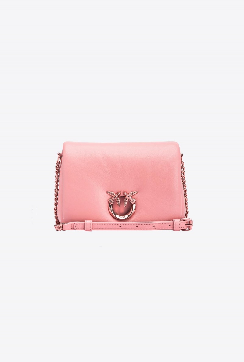PINK-PINKISH BEIGE-BLOCK COLOUR Pinko Galleria nappa leather Baby Love Bag Click Puff | LMYTR58910