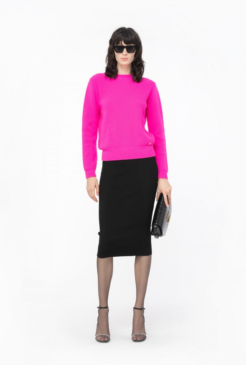 PINK LIGHTNING Pinko Ribbed wool and cashmere sweater | TMYPQ34937