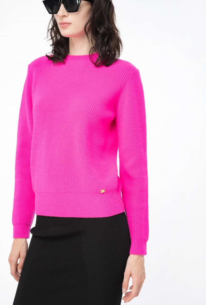 PINK LIGHTNING Pinko Ribbed wool and cashmere sweater | TMYPQ34937