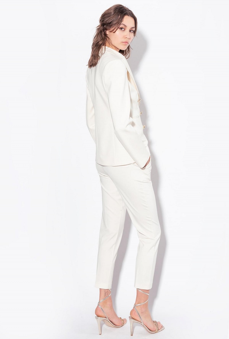 PINK SMOKE WHITE Pinko Blazer with jewel buttons | MYCVG53099