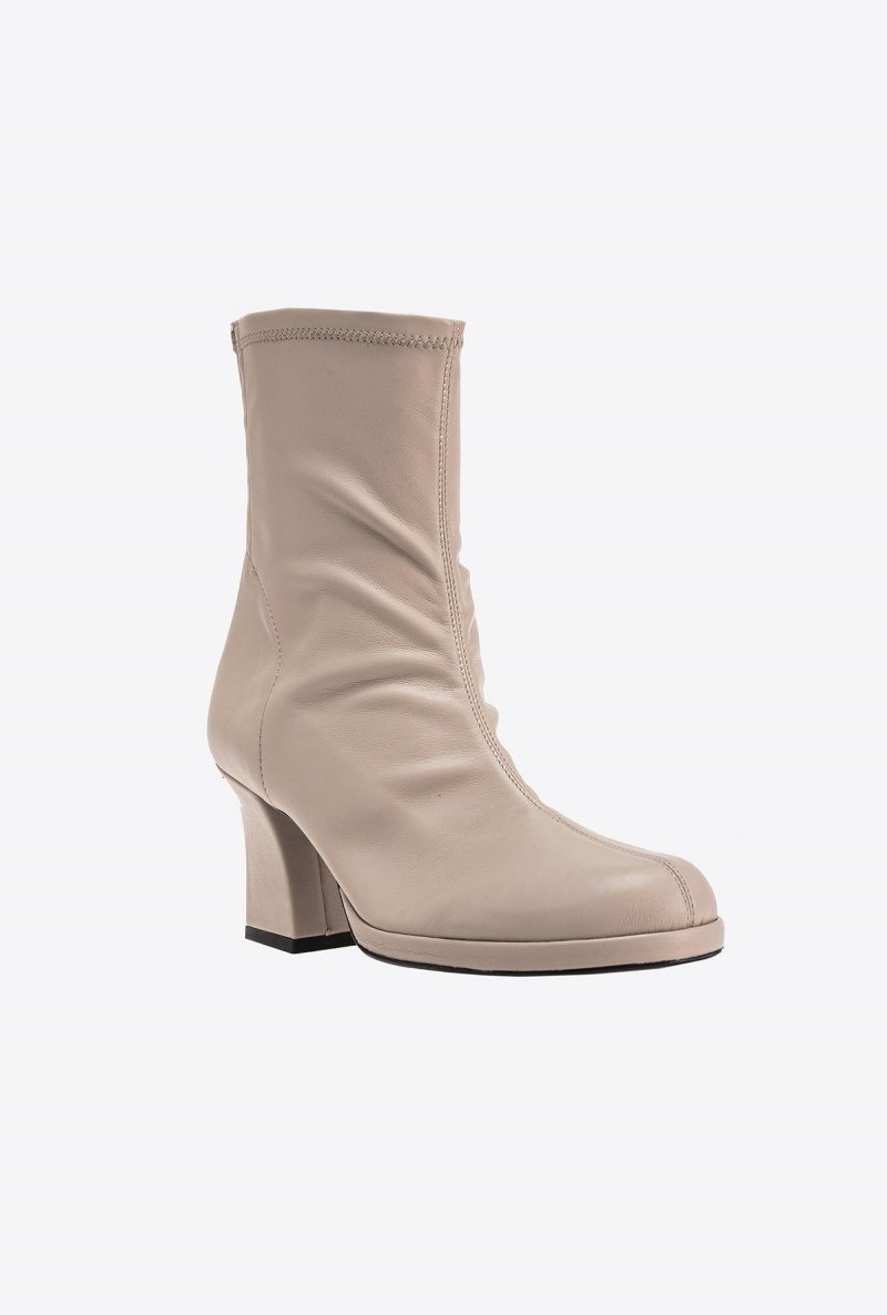 POMMEL GREY Pinko Leather-effect ankle boots | XMYBH29600