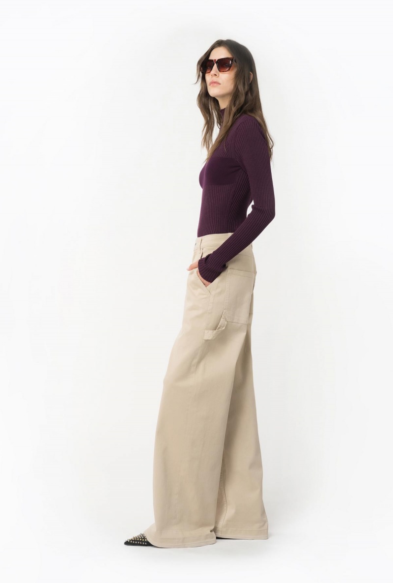 POTENT PURPLE Pinko Ribbed knit turtleneck | XMYBH46779