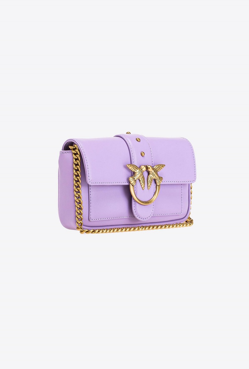 PURPLE TULIP-ANTIQUE GOLD Pinko Pocket Love Bag One Simply | UMYTG14744
