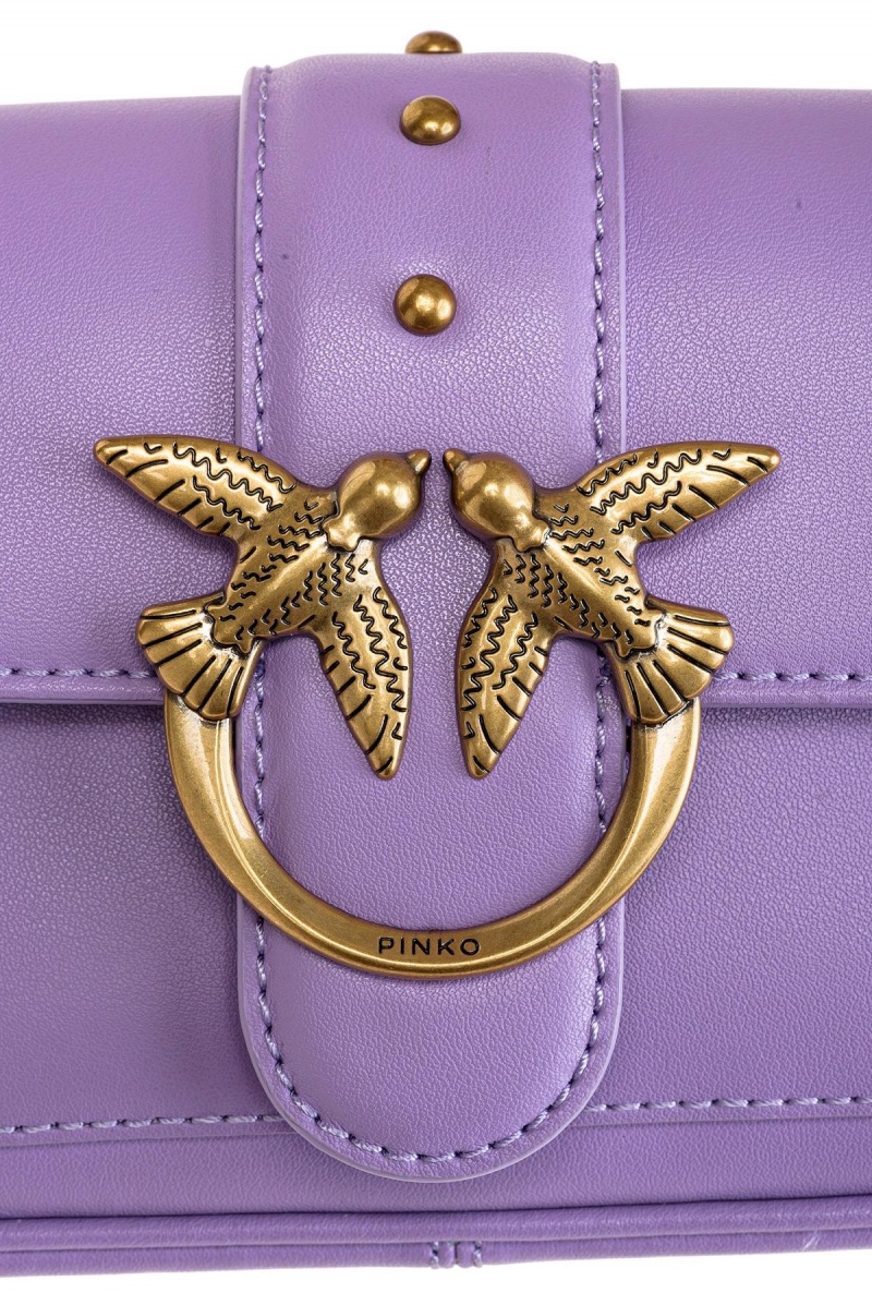 PURPLE TULIP-ANTIQUE GOLD Pinko Pocket Love Bag One Simply | UMYTG14744