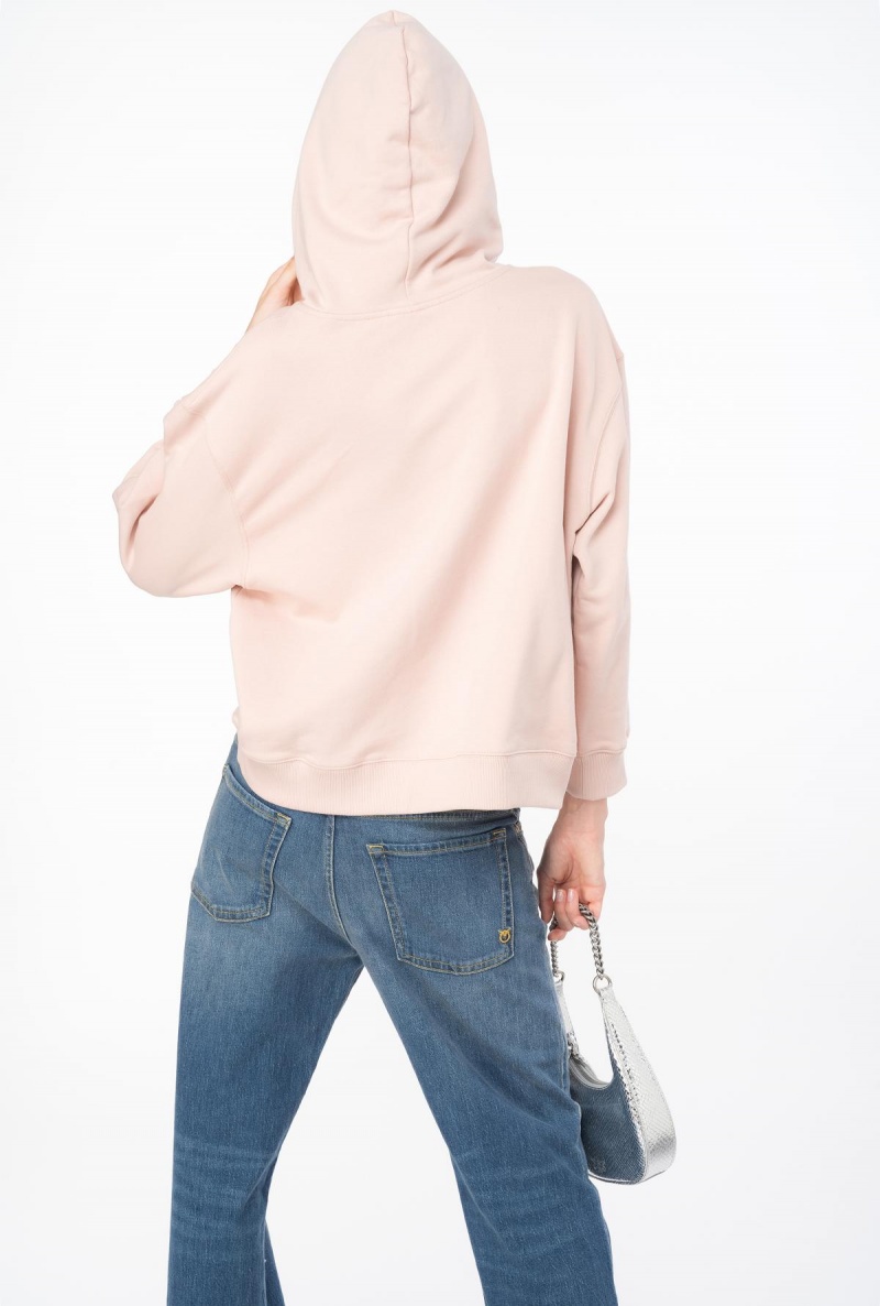 ROSY CLOUD Pinko Hoodie with Vintage Frame print | MMYHR18202