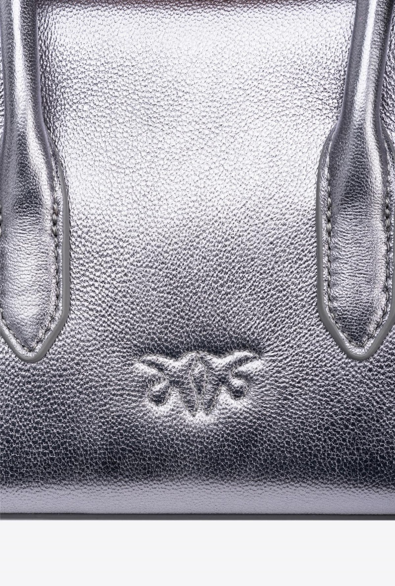 SILVER-OLD SILVER Pinko Laminated Aika Baby Purse | BMYSD75845