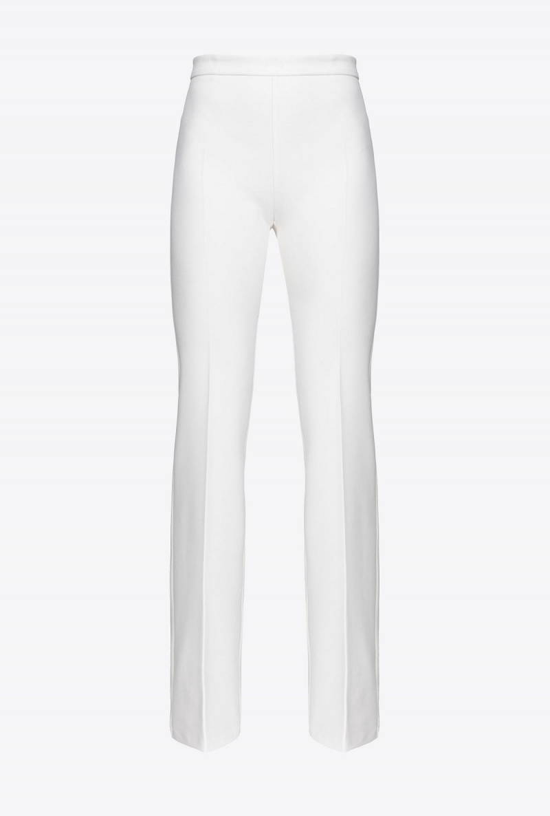 SNOW WHITE Pinko Flared crepe trousers | SMYNY36784
