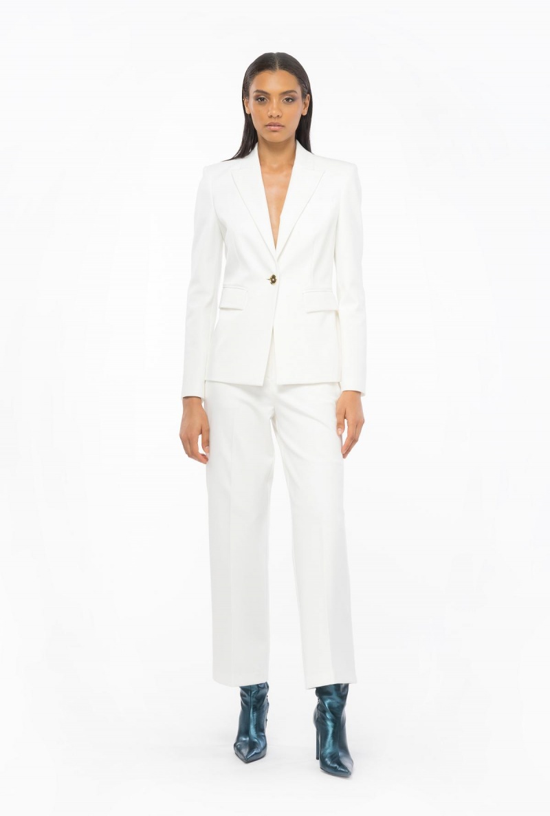 SNOW WHITE Pinko Loose-fitting stretch trousers | QMYWA12944