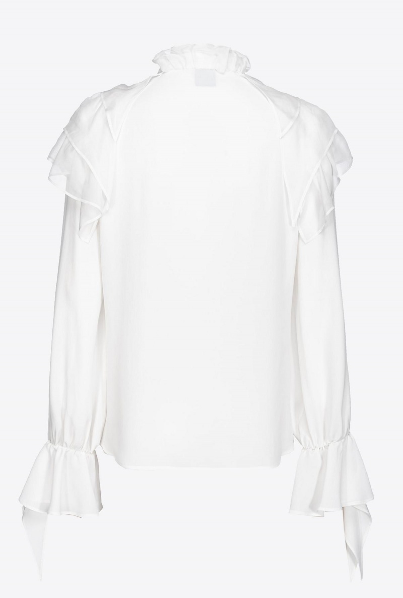 SNOW WHITE Pinko Ruffled shirt | ZMYMJ21966