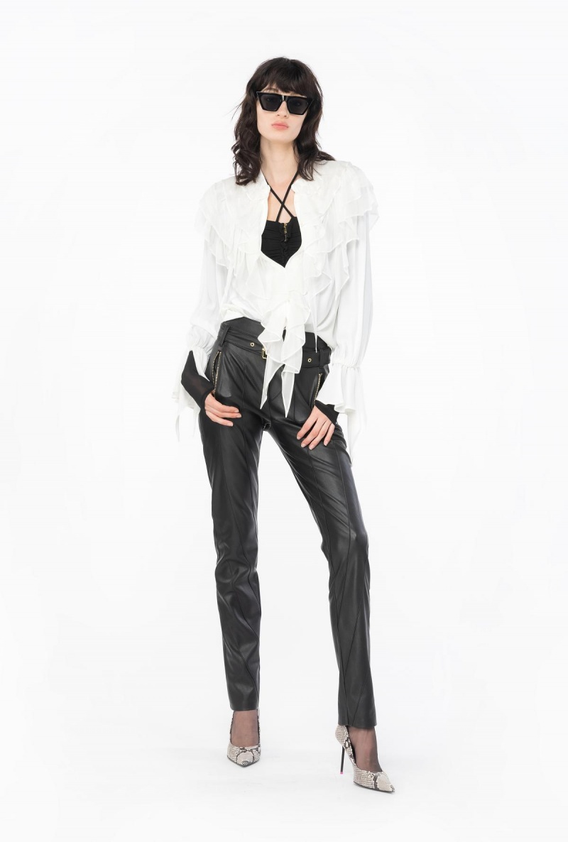 SNOW WHITE Pinko Ruffled shirt | ZMYMJ21966