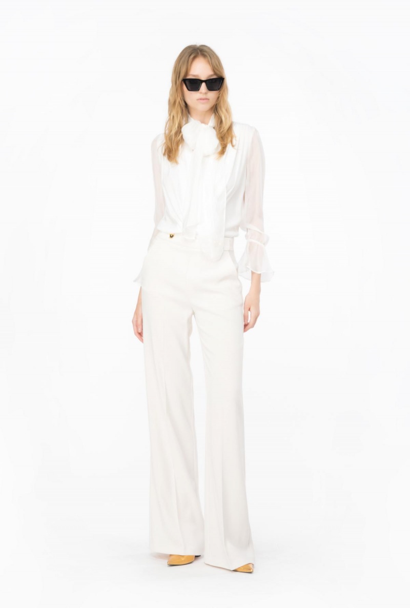 SNOW WHITE Pinko Silk chiffon bodysuit | GMYUC27748