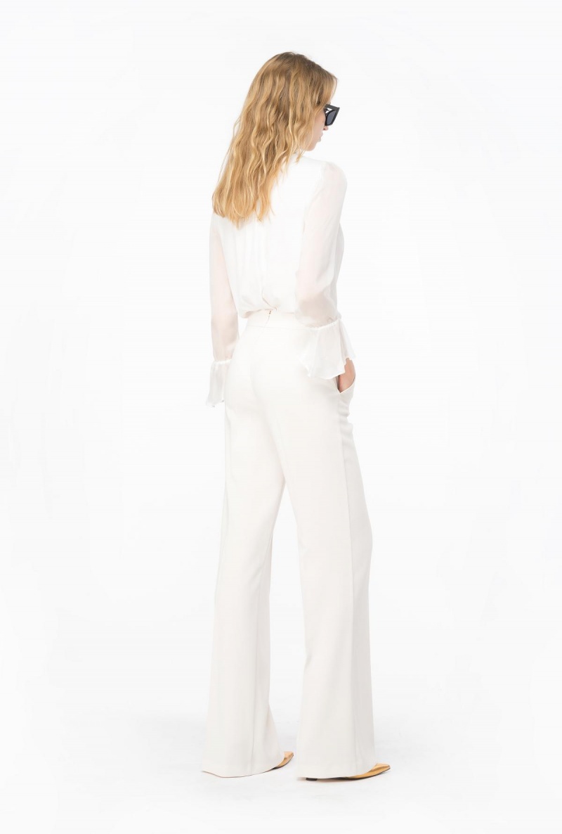 SNOW WHITE Pinko Silk chiffon bodysuit | GMYUC27748