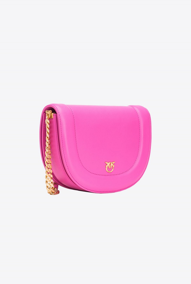 STRAWBERRY-BRUSHED GOLD Pinko Galleria Classic Love Bag Click Round | FMYUI94198