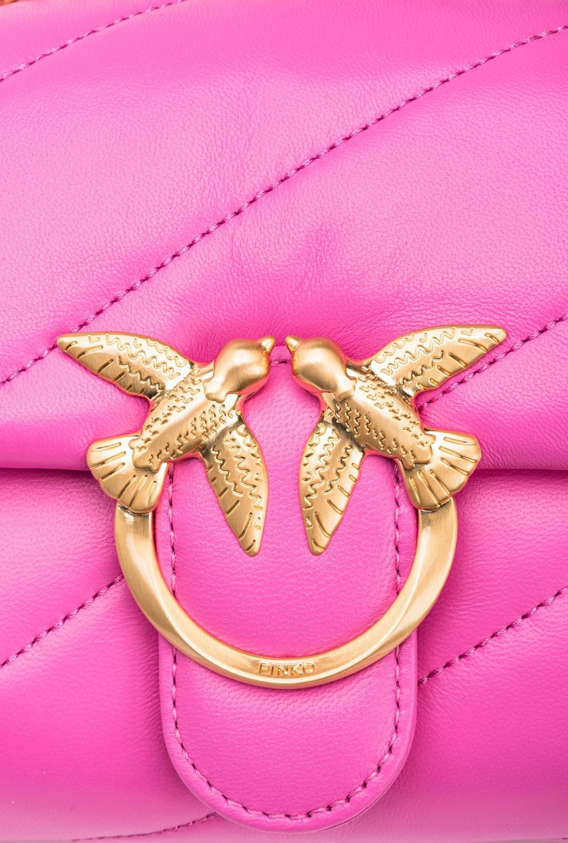 STRAWBERRY-BRUSHED GOLD Pinko Galleria Mini Love Bag Puff | LMYSX96738