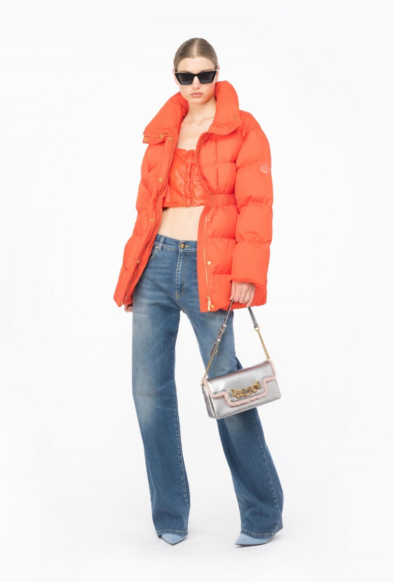 SURIMI ORANGE Pinko Padded high-neck jacket | DMYVO40630