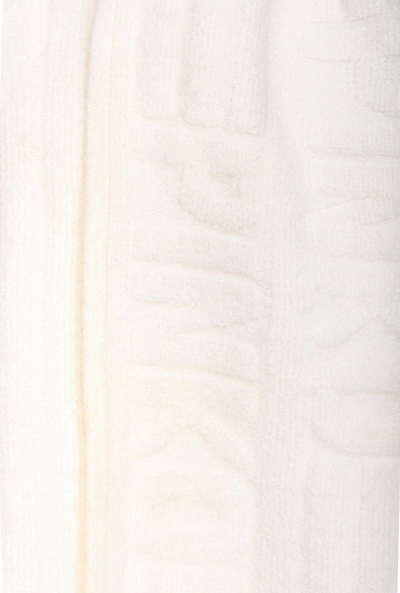 VANILLA ICE-CREAM WHITE Pinko Terry-stitched scarf | SMYVO32802