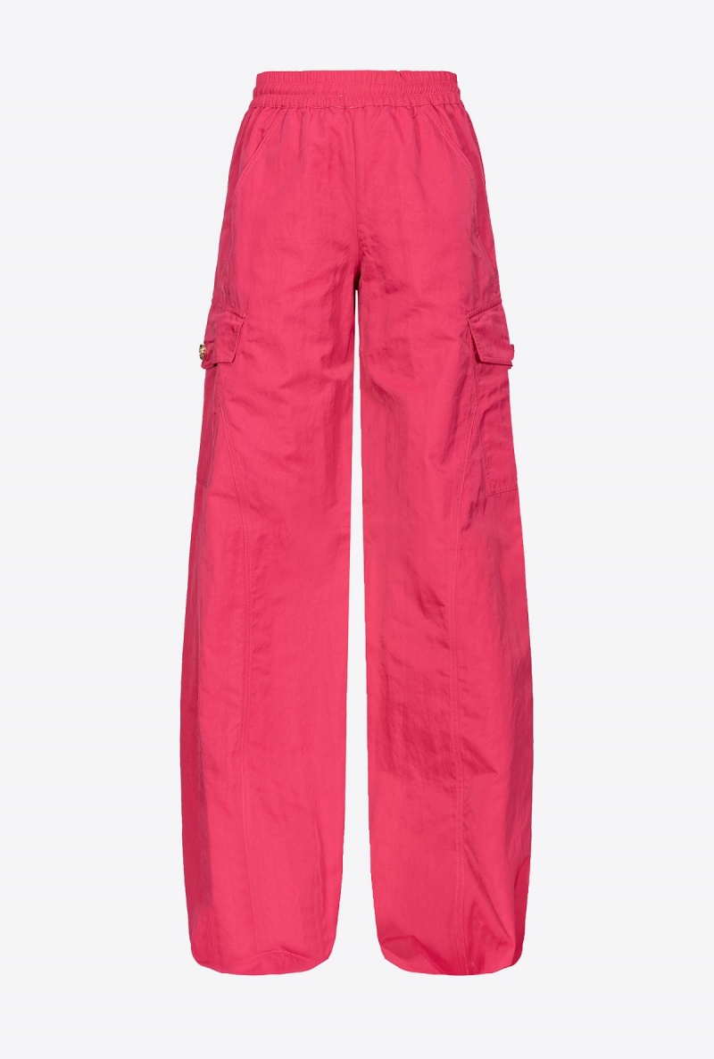 VENICE PINK Pinko Technical twill cargo trousers | XMYGW45451