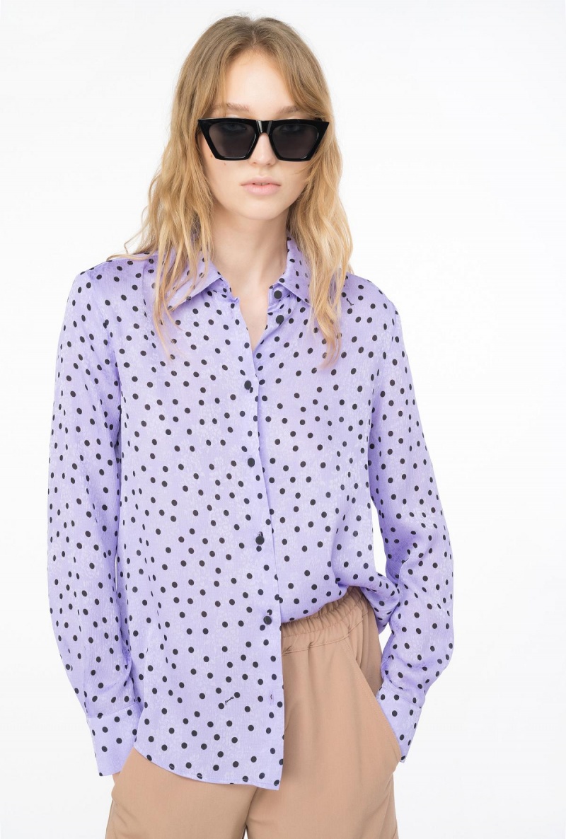 VERO BLU - REATTIVO Pinko Polka-dot shirt | QMYWA12018