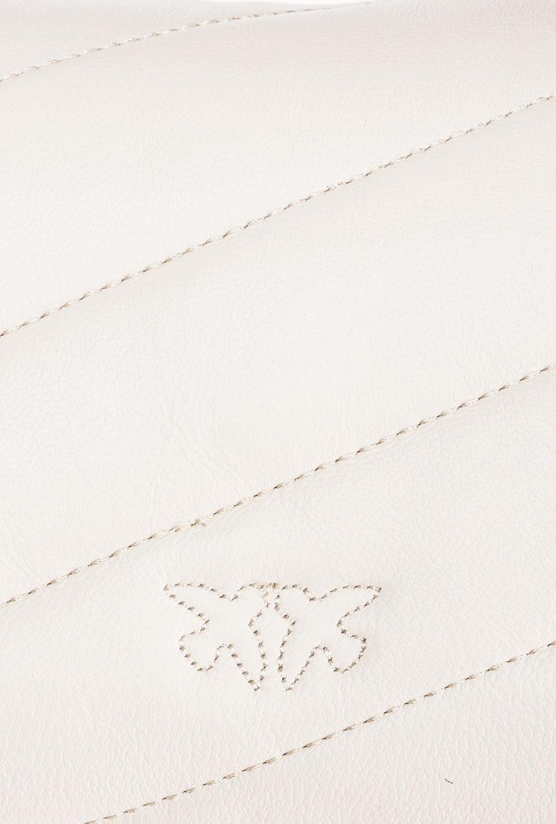 WHITE+WHITE-ANTIQUE GOLD Pinko Baby Love Bag Puff Maxi Quilt | MYICD47016