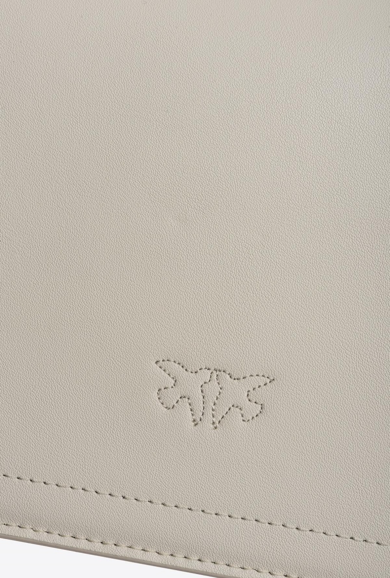 WHITE+WHITE-ANTIQUE GOLD Pinko Classic Love Bag One Simply | ZMYNQ86278