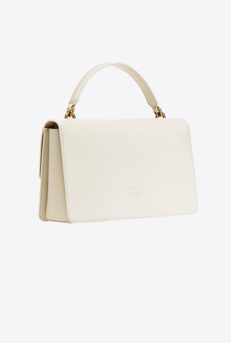 WHITE+WHITE-ANTIQUE GOLD Pinko Classic Love Bag One Light | MYZPD29822