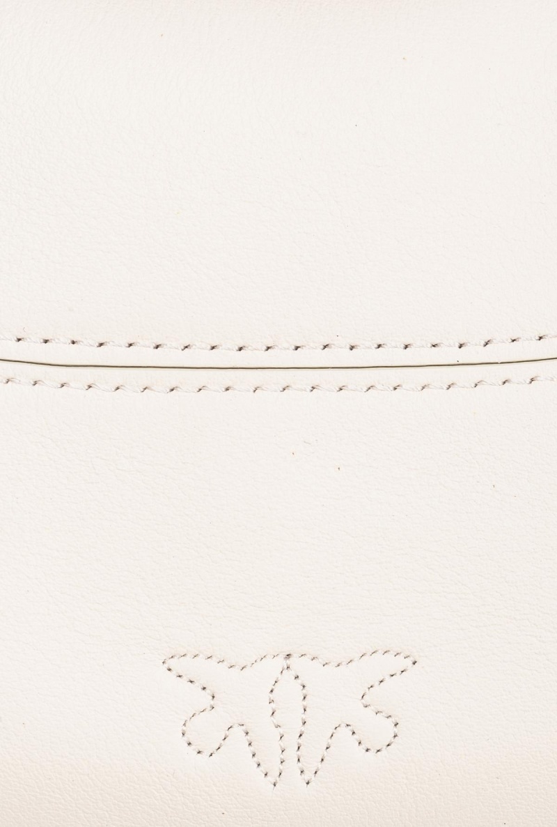 WHITE+WHITE-ANTIQUE GOLD Pinko Mini Brioche Bag Hobo | GMYEC60060