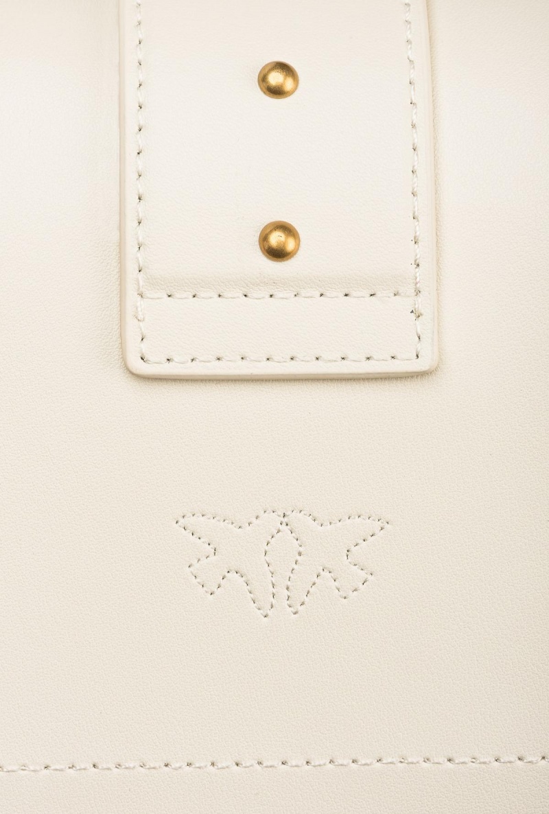 WHITE+WHITE-ANTIQUE GOLD Pinko Mini Love Bag One Simply | MYCVG24761