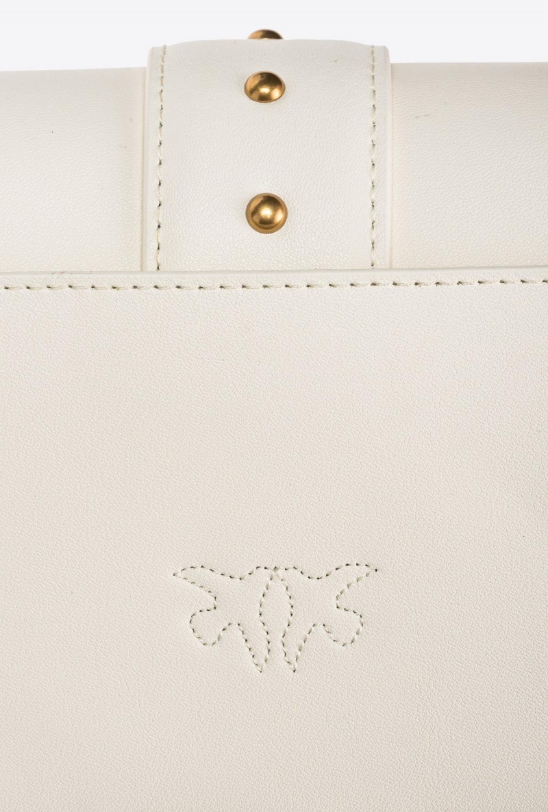 WHITE+WHITE-ANTIQUE GOLD Pinko Pocket Love Bag One Simply | UMYTG47840